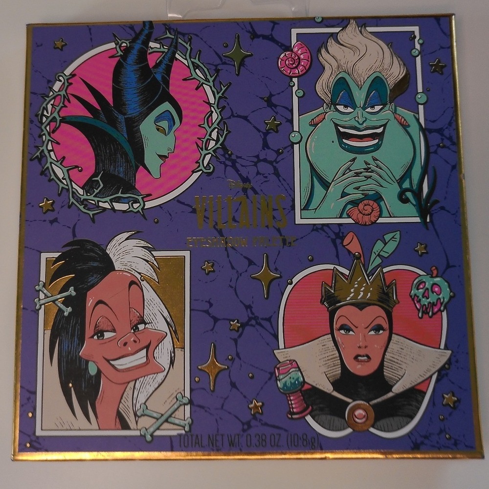 Disney Villains 12-Shade Eyeshadow Palette Taste Beauty Maleficent Ursula NEW